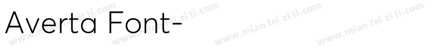Averta Font字体转换